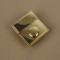 Застёжка для сумки, 4,3 &times; 4,7 см, цвет золотой