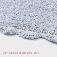 Коврик для дома Доляна &laquo;Тэя&raquo;, 50&times;80 см, цвет голубой