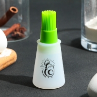 Кисть для масла &laquo;Авокадо&raquo;, 11.8х5.2 см, силикон, цвет зеленый