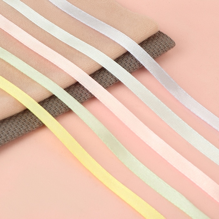 Набор атласных лент &laquo;Нежный&raquo;, 5 шт, размер 1 ленты: 6 мм &times; 23 &plusmn; 1 м