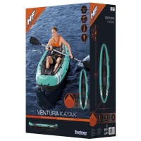 Байдарка Bestway Hydro-Force, 280&times;86 см, комплект: 1 весло, ручной насос, 2 съёмных ребра, 1 сиденье, 1 сумка, ремкомплект, 65118