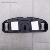 Держатель для швабр, 30&times;10&times;5 см, на липучке, с крючком, цвет МИКС