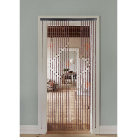 Занавеска декоративная деревянная &laquo;Ромб&raquo;, 90&times;180 см, 27 нитей