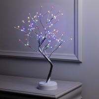 Светодиодный куст &laquo;Ива&raquo; 45 см, 108 LED, постоянное свечение, батарейки ААх3 (не в комплекте), USB, свечение мульти