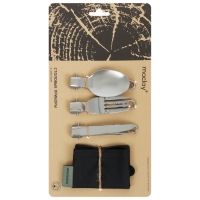 Набор складных туристических приборов Maclay: нож, вилка, ложка