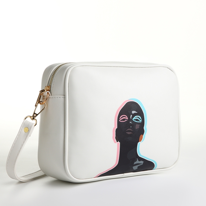 Сумка женская через плечо TEXTURA, маленького размера, цвет белый