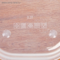 Ланч-бокс прямоугольный FoodVibes &laquo;Сочные яблоки&raquo;, 150 мл