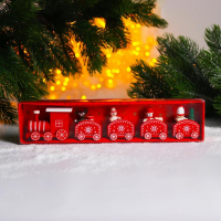 Новогодний декор &laquo;Сказочный поезд&raquo; 23&times;5&times;2 см, МИКС