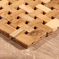 Коврик из тикового дерева, 30х20х0,7 см