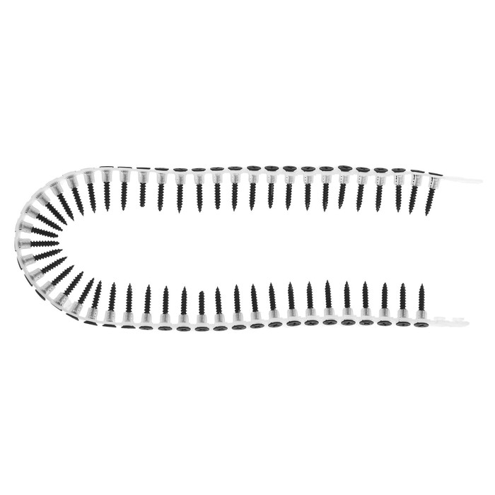 Лента с саморезами ТУНДРА, для насадки на шуруповерт, 50 саморезов, 3.5 х 25 мм