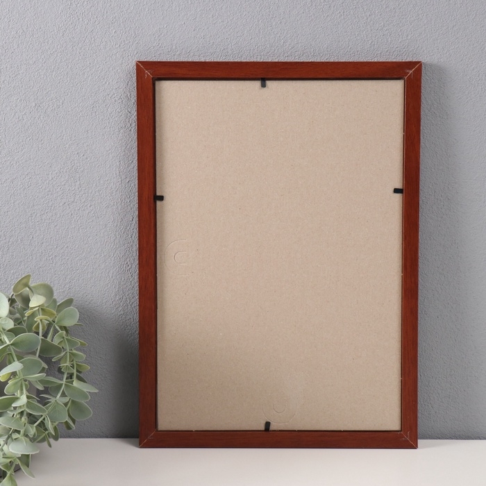 Фоторамка 21х30 см МДФ. №6 Итальянский орех, шир. 20 мм, толщ. 12 мм   (пластиковый экран)