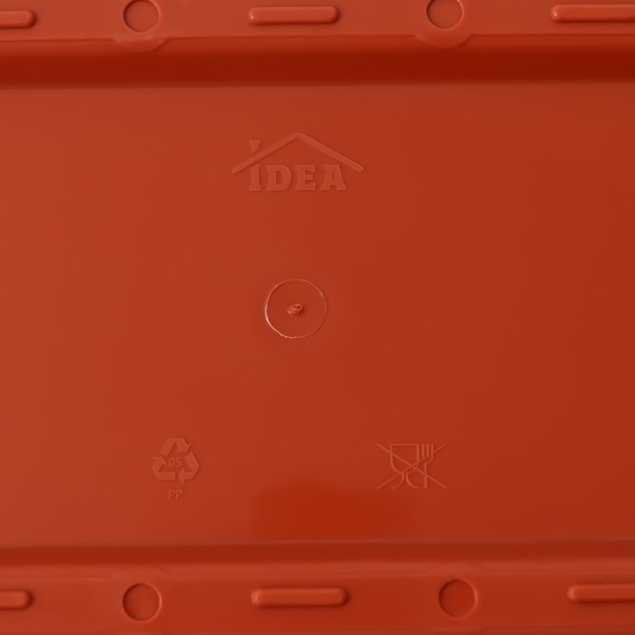 Ящик балконный &laquo;Алиция&raquo;, 10 л, 80 см, с поддоном, цвет терракотовый