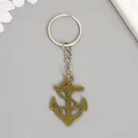 Металлический брелок для ключей на кольце &laquo;Якорь и веревка&raquo;, 4&times;3 см, МИКС