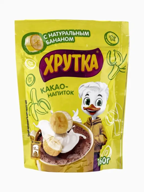 Какао-напиток Хрутка, С натуральным бананом 160 г