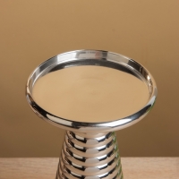 Подсвечник "Флэйм" 12х12х22,5 см, алюминий