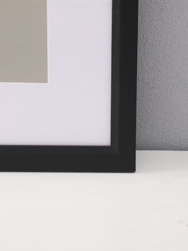 Фоторамка МДФ "Anna" 40х50 см, с паспарту (30х40 см), чёрный (пластиковый экран)