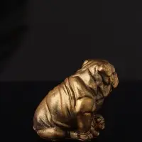 Набор статуэток "Гости, кошка и собака" 7 см, бронза