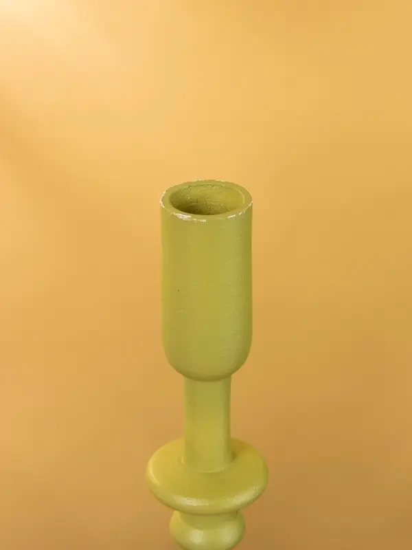 Подсвечник на 1 свечу "Авокадо" 10х10х35 см