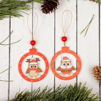 Подвеска &laquo;Совёнок в шаре&raquo;, МИКС, односторонняя