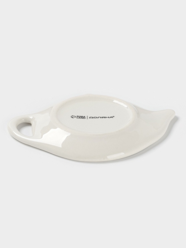 Подставка под чайный пакетик Доляна "Гуси" цвет белый  12х9х1,5 см