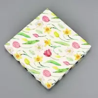 Коробка для печенья, &laquo;Тюльпаны&raquo;, 21&times;21&times;3 см