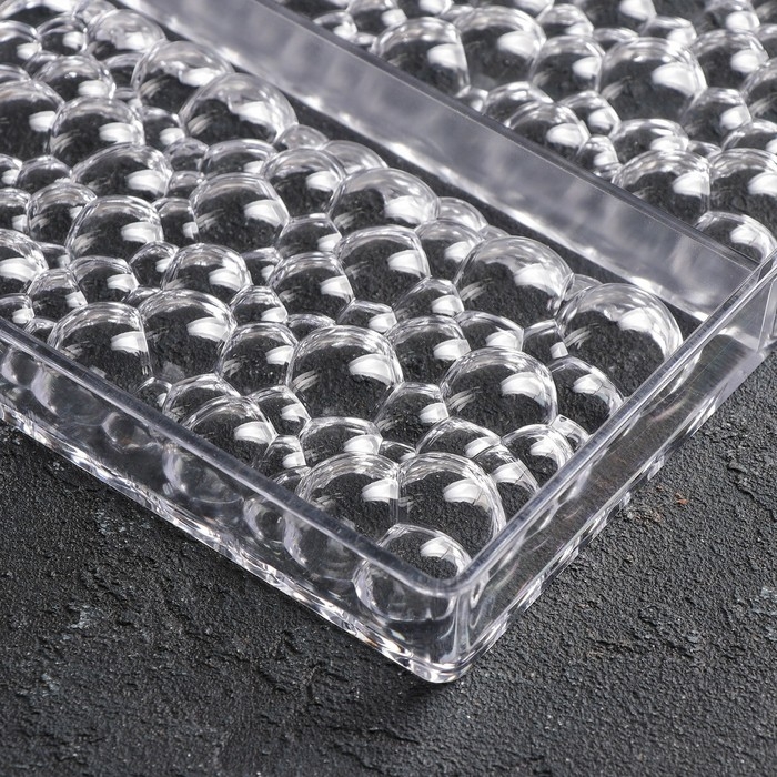 Форма для шоколада и конфет KONFINETTA &laquo;Воздушный&raquo;, 3 ячейки, 27,5&times;17,5&times;2,5 см, ячейка 15,3&times;7,5&times;0,8 см