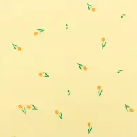 Бумага упаковочная тишью, &laquo;Цветы&raquo;, желтый, 50 см &times; 70 см 17 грамм