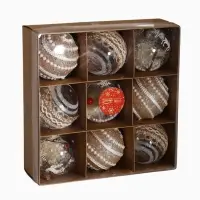 Набор шаров пластик d-8 см, 9 шт "Орсон" грация