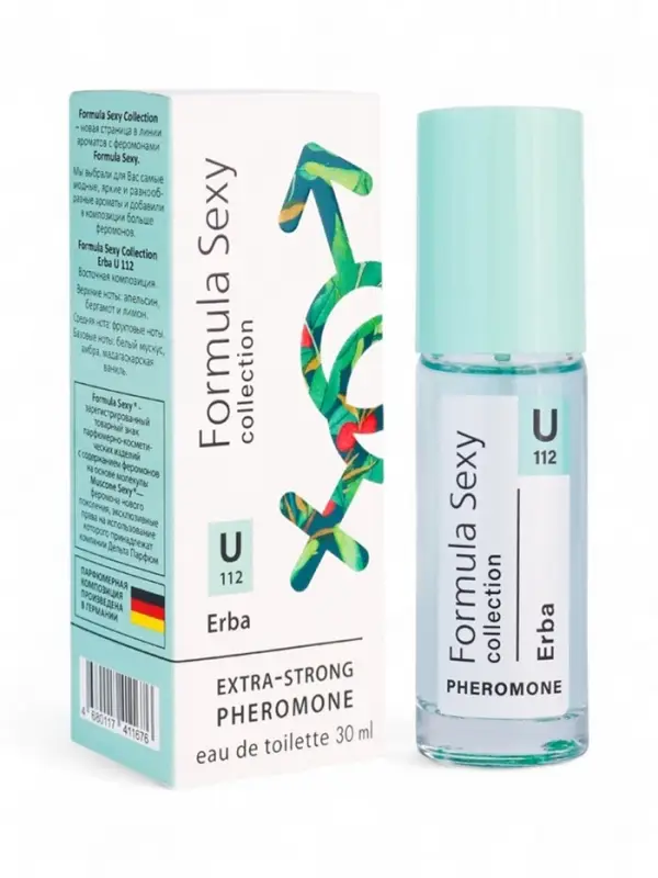 Туалетная вода женская с феромонами Formula Sexy collection Erba U112, 30 мл