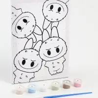 Картина по номерам "Пушистики" 21х15 см