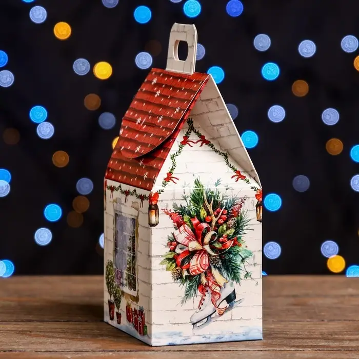Подарочная коробка &laquo;Домик Тёплая сказка&raquo;,9.1&times;7&times;15.7 см