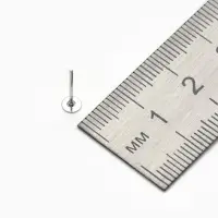 Швензы &laquo;Гвоздики&raquo; для изготовления пусет, 4 мм (набор 5пар), цвет серебро