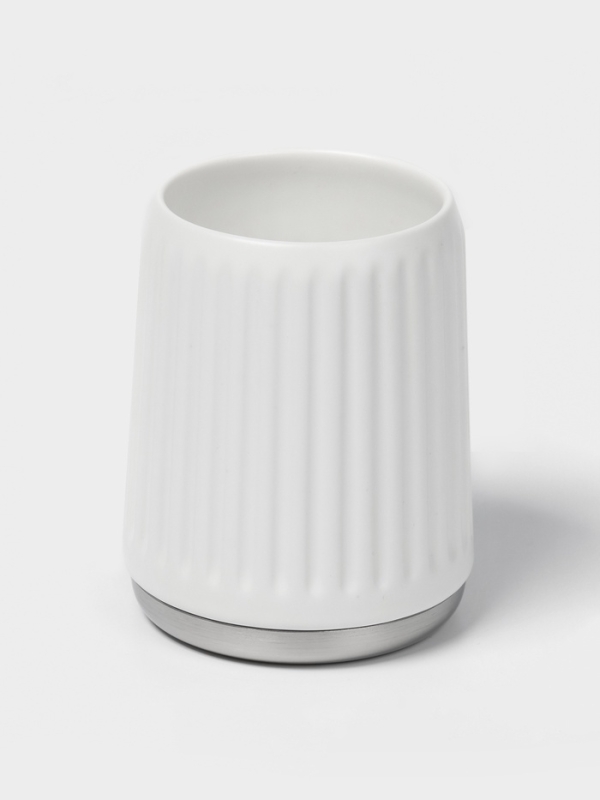 Набор для ванной "Хром" 3 предмета (дозатор для мыла, стакан, мыльница)