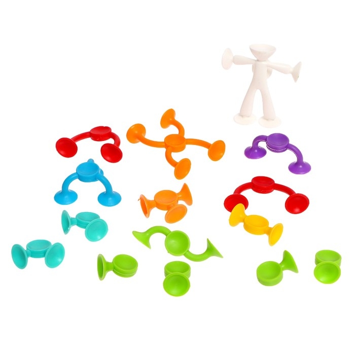 Конструктор &laquo;Забавные присоски&raquo;, 15 деталей