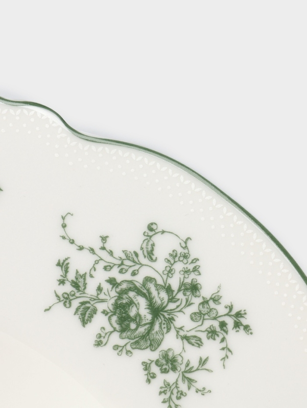 Тарелка глубокая WY Emerald Essence, d=21.5 см, фарфор, белая