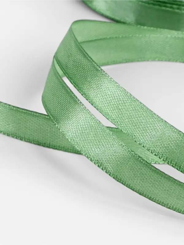 Лента атласная, 10 мм, 23&plusmn;1 м, фисташковая №65