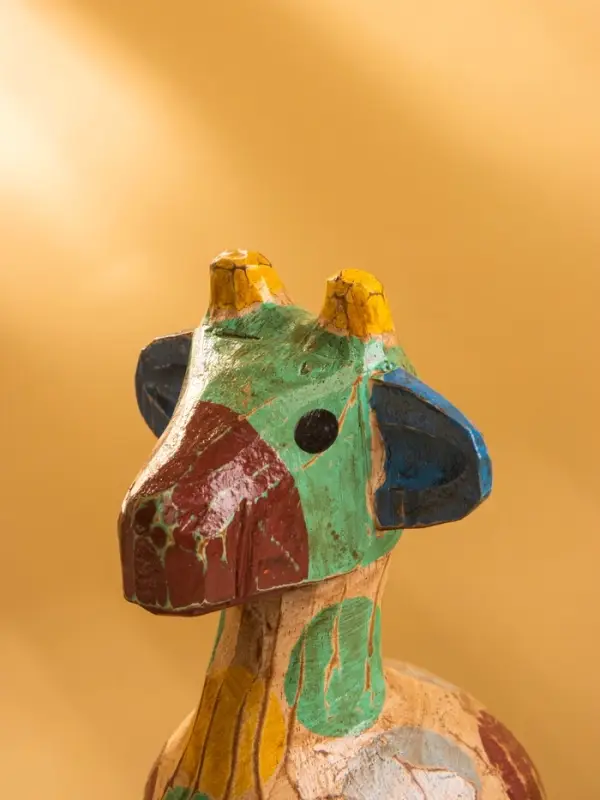 Сувенир "Жирафик" дерево 9х9х20 см, разноцветный