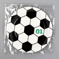 Тарелка одноразовая бумажная &laquo;Футбол&raquo;