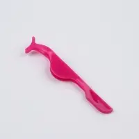 Пинцет для накладных ресниц, 10.8&times;1.8 см, розовый