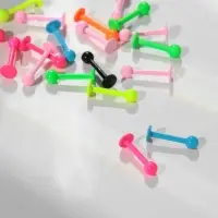 Пирсинг лабрет &laquo;Шарик&raquo;, L=1 см, МИКС (фасовка 20 шт.)