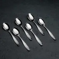 Ложка чайная &laquo;Антошка&raquo;, длина 14 см, толщина 2 мм, цвет серебряный