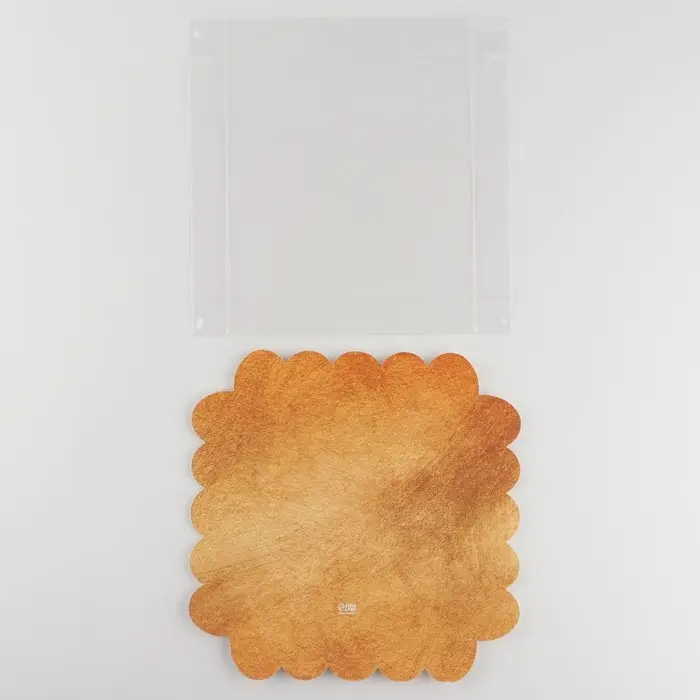 Коробка для печенья, кондитерская упаковка с пластиковой крышкой, &laquo;Счастье рядом с тобой&raquo;, 18 х 18 х 3 см