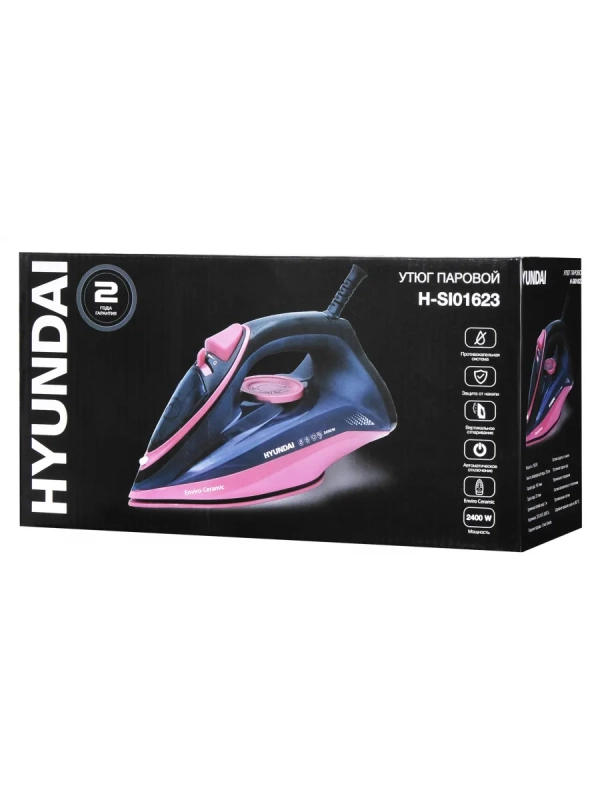 Утюг H-SI01623 2400Вт черный-розовый