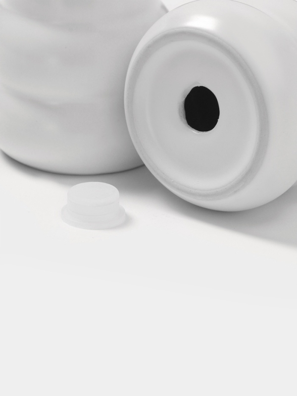 Набор для специй Доляна &laquo;Зефир&raquo;, солонка, перечница, 100 мл, керамика, белый