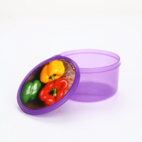 Ланч-бокс круглый FoodVibes &laquo;Перчики&raquo;, 500 мл