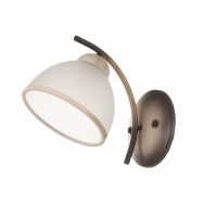 Спот "Джина" 1хЕ27 40Вт черно-бежевый 22х15х16 см