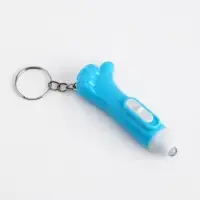 Фонарик брелок для ключей на кольце &laquo;Лайк&raquo;, 3&times;AG3, МИКС