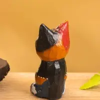 Сувенир интерьерный "Котики" 5х5х8 см, дерево, цв. рыжий