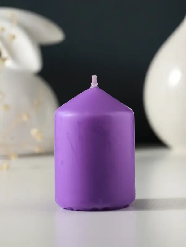 Свеча-цилиндр 4х6 см, 70 гр, лаванда