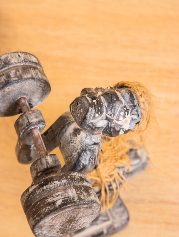 Сувенир &laquo;Аборигены силач&raquo;, 11&times;11&times;18 см, дерево